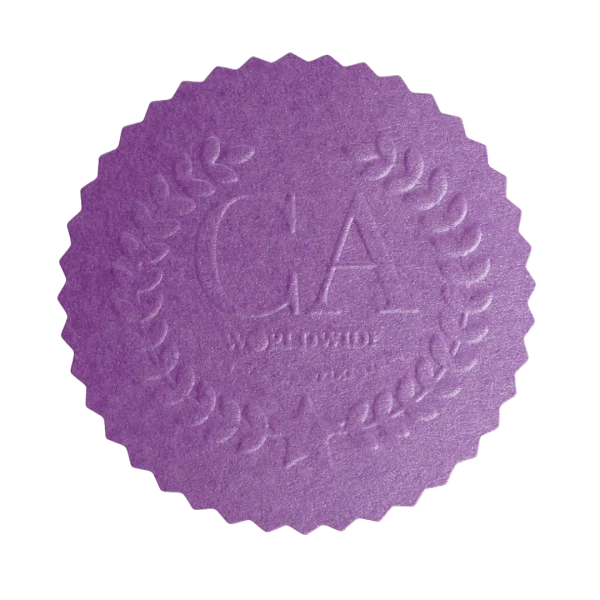 Purple Embossing Wafer Purple Embossing Wafer